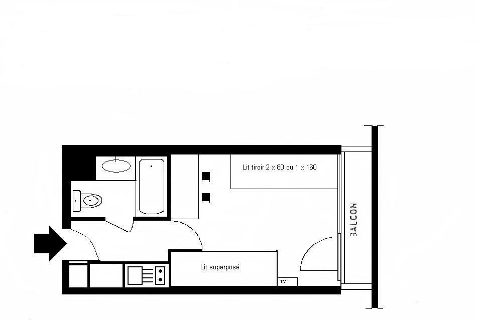 plan appartement 18m2